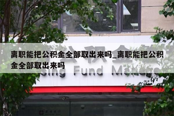 離職能把公積金全部取出來嗎_離職能把公積金全部取出來嗎