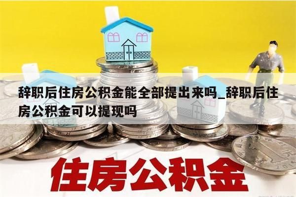 辭職后住房公積金能全部提出來嗎_辭職后住房公積金可以提現(xiàn)嗎