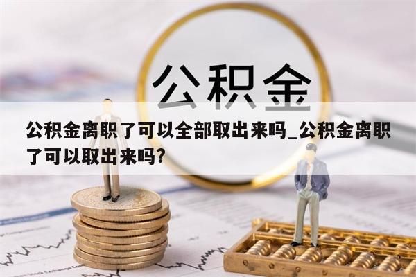 公積金離職了可以全部取出來(lái)嗎_公積金離職了可以取出來(lái)嗎?